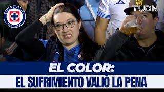 EL COLOR: Sufrir de vez en cuando no está tan mal, y una aficionada de Cruz Azul lo comprobó | TUDN