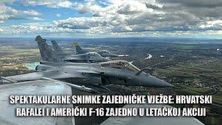 Spektakularne snimke zajedničke vježbe: Hrvatski Rafalei i američki F-16 zajedno u letačkoj akciji