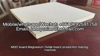 MGO board machine Detail Production Process of MgO board Magnesium oxide Board Production Line