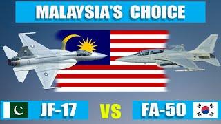 JF-17 Thunder vs FA-50 Golden Eagle Comparison | How & Which fighter jet Malaysia is going to buy?