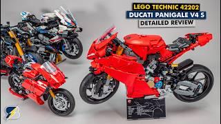 LEGO Technic 42202 Ducati Panigale V4 S detailed building review & comparison