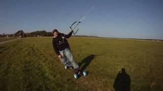 Mountainboard kiting in Thiessow