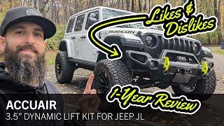 LIKES & DISLIKES AFTER ONE YEAR - AccuAir 3.5" Dynamic Lift Kit for Jeep JL (2018-2023)