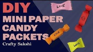 DIY Paper Candy || Secret Message Chocolates || By Crafty Sakshi