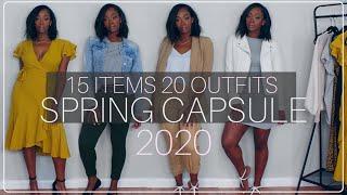 SPRING CAPSULE WARDROBE - 15 Items 20 Outfits | Maya Galore