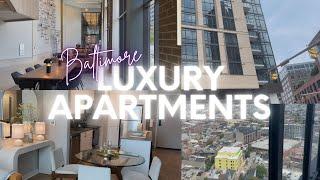 BALTIMORE APARTMENT HUNTING 2021 | LUXURY APARTMENTS | THE AVALON + PROMENADE AT HARBOR EAST | 1-2BR