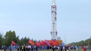 Chinese cargo spacecraft Tianzhou-4 is prepared to launch