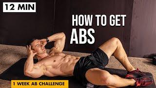 12 MIN HOW TO GET ABS Workout | 1 Week AB Challenge: DAY 6