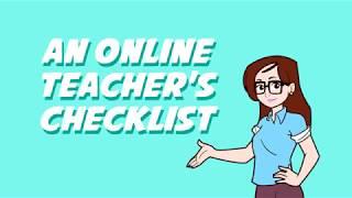 An Online Teacher's Checklist