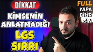 Kimsenin Anlatmadığı LGS SIRRI️ŞAŞIRACAKSINIZ.. Bu Sayede FULL Yapabilirsin️