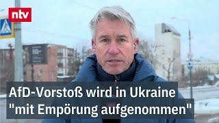 AfD-Vorstoß wird in Ukraine "mit Empörung aufgenommen" - Melnyk gewohnt undiplomatisch | ntv