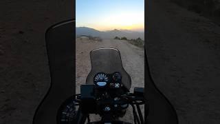 Thrilling Adventure: Conquering the Treacherous Mountain at Sunset. #bikelife #adventure #himalayan