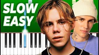 The kid Laroi, Justin Bieber - Stay (Slow Easy Piano Tutorial)