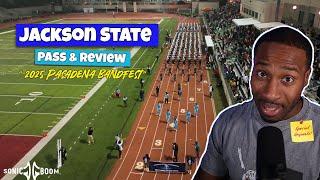 BandHead REACTS to Jackson State "Sonic Boom of South"  | Pasadena Bandfest Pass & Review (2025)