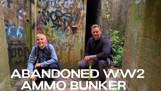 Father And Son Explorer An Abandoned Derelict Anti-Aircraft Supply Depot / bunks left since WW2 ️