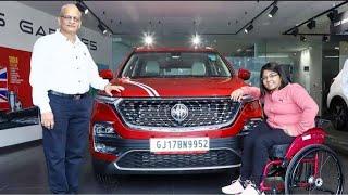 MG Motors India Presents a Personalized Hector to Tokyo Paralympic Winner @Bhavina Patel #MGMotors