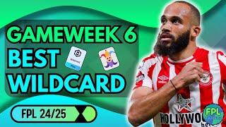 FPL GAMEWEEK 6 WILDCARD TEAM🃏 -  HAALAND + SAKA‼️ | FANTASY PREMIER LEAGUE 2024/25