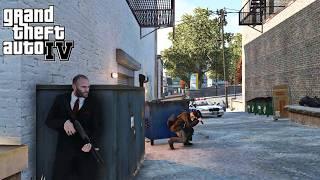 Jason Statham Intense Police Chase & Gunfight | GTA IV Gameplay ( No HUD )