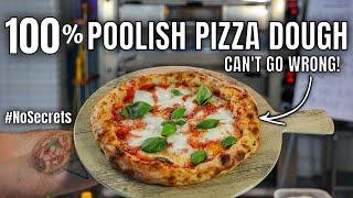 How To Make Best Neapolitan Pizza - 100% Poolish Recipe In Electric Oven