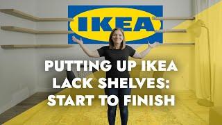 Setting up IKEA Lack Shelves | From Start to Finish