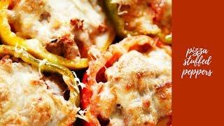 Pizza Stuffed Peppers - Lexi's Clean Kitchen