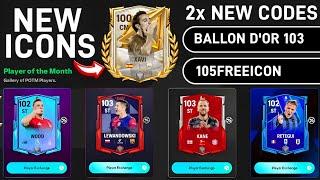 2x REDEEM CODES ! UPCOMING POTM ,TOTW & ICONS IN FC MOBILE