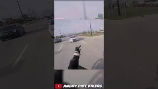 Biker crashes because of cops #policechase #bike