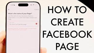 How To Create a Facebook Page! (2024)