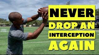 How to Catch the Football as a Defensive Back | DB Tips | All Eyes DB Camp