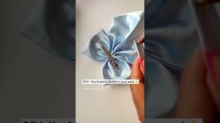 Making bow  #scrunchies #shortvideo #explore #theonestitch #bow #bowmaking #hairaccessories #short