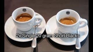 Making a Short Black, Doppio, Shlong and Long Black