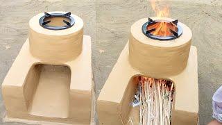 How to make Traditional Village Kitchen Design । Chulha Technique । Chulha Banana Video #Viral