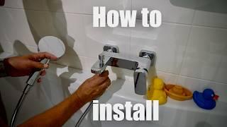 How to install handheld shower