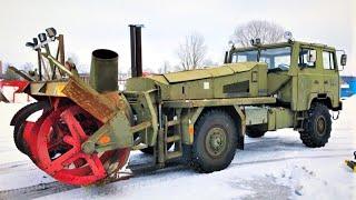 Scania Sba 111 With V8 Snow blower