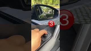Rearview mirror automatically flips down when reversing #car #driving #cardriving