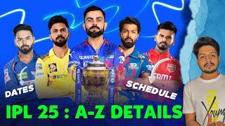 IPL 2025 - Dates , Timing , Schedule  | A-Z Details | Cricket Fatafat | MY Cricket Production