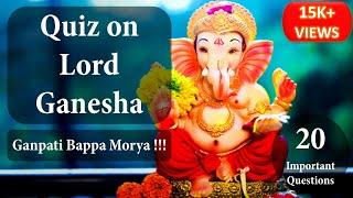 Lord Ganesha Quiz | 20 Questions | Ganesh chaturthi special Quiz | The Question Lab