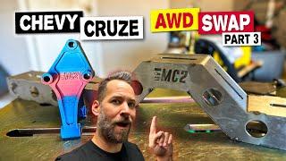 AWD Chevy Cruze Part 3 - Torsion Beam, Shock Mounts, Axle Spacer Design, and Transfer Case 3D Part