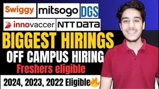 Swiggy, Innovaccer, Mitsogo off campus drive for 2024 batch | Accenture, Deloitte, TCS, Infosys, hcl