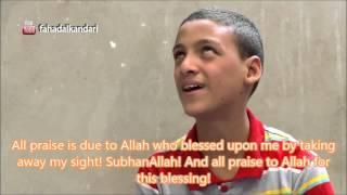 He lost his eyesight but memorised the Quran!!