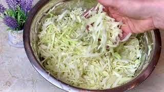 Sauerkraut! Only this recipe! Crispy and very tasty!