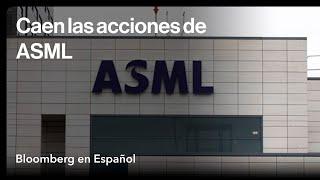 Las acciones de ASML se desploman ante la desaceleración de los pedidos de chips