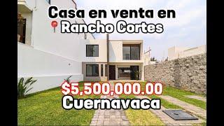 Casa en venta  Rancho cortes Cuernavaca, Morelos $5,800,000 ‍️ALBERCA Y JARDIN‼️ CONTÁCTANOS