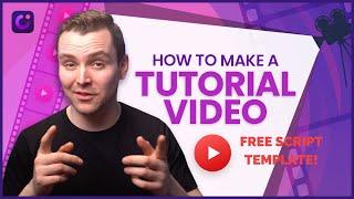 How to Make a TUTORIAL Video in Minutes(FREE Template!)