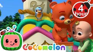 The Hickory Dickory Dock Tale + More | Cocomelon - JJ's Animal Time  | Animal Adventures For Kids