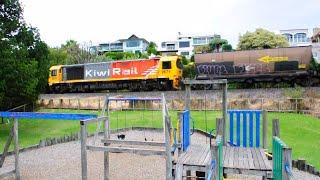 KiwiRail DL class Locomotives at Kulim Park, Tauranga