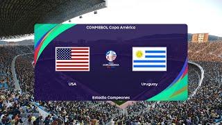 USA vs Uruguay | 2024 Copa América | Group C | PES 2021