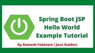 Spring Boot JSP Hello World Example Tutorial