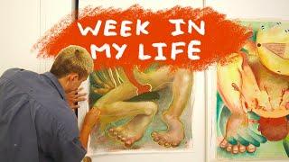 week in my life as a 21 year old artist ⭐️ studio vlog