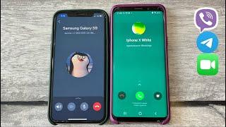 Incoming WhatsApp/Viber/Telegram Call IPhone X & Samsung Galaxy S9 Android